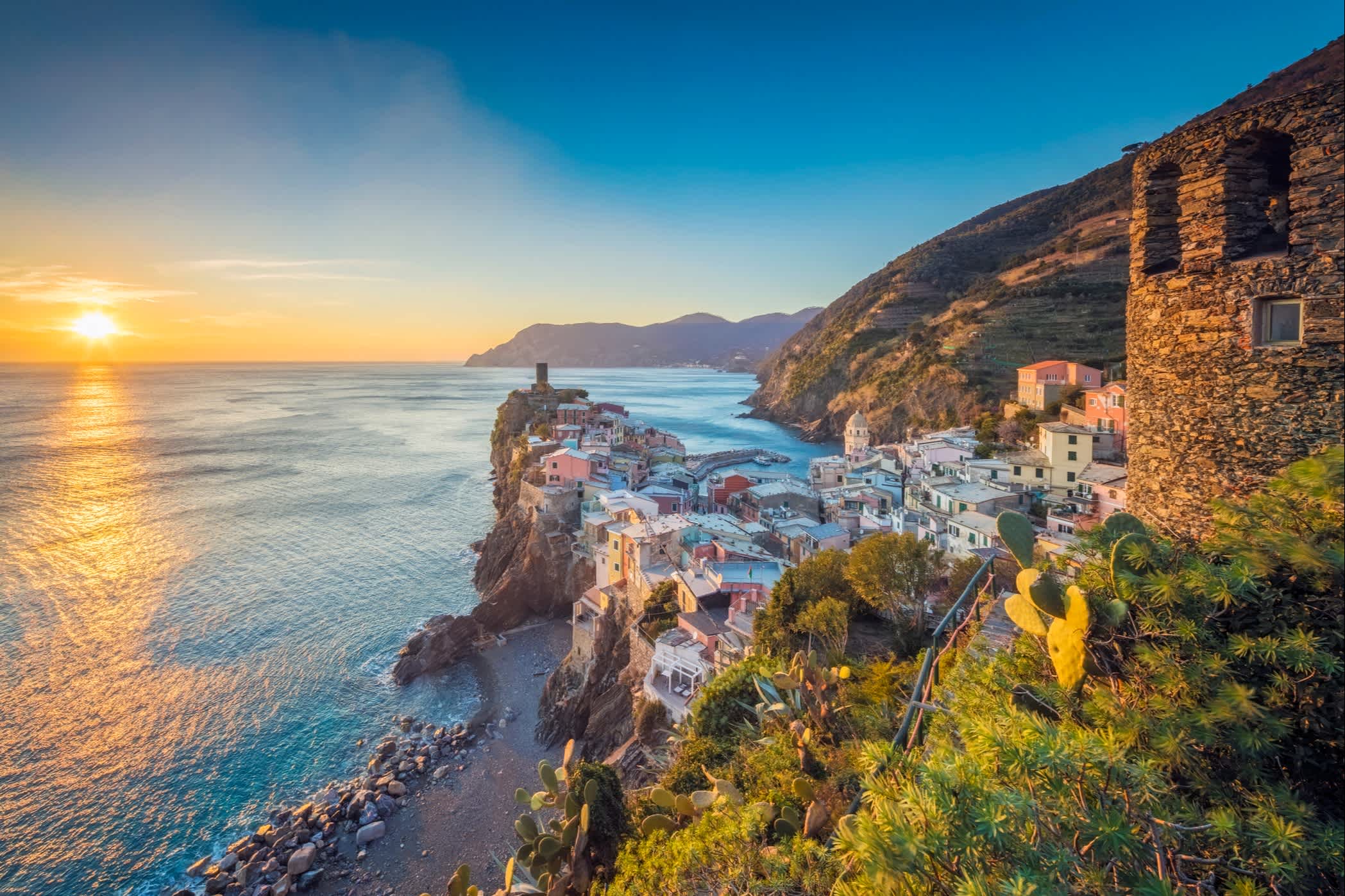 Sonnenuntergang an der Italienischen Riviera - Ligurien
