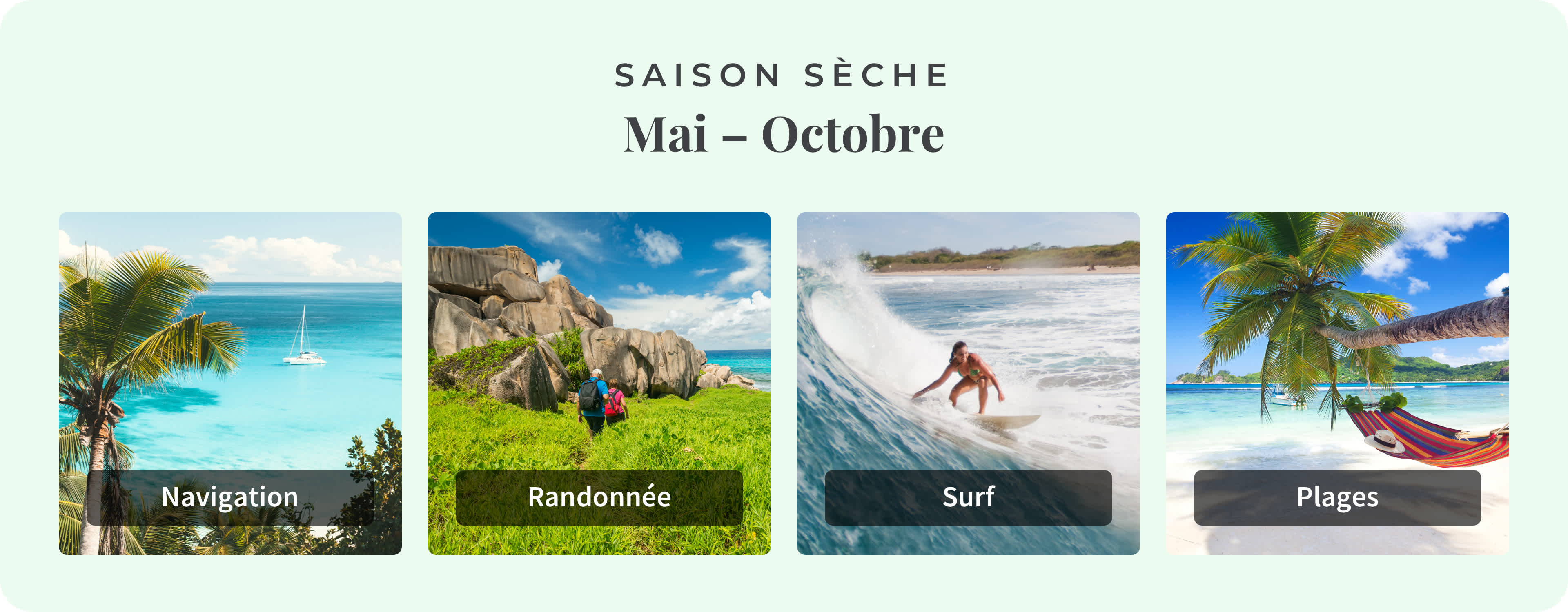 Que faire aux Seychelles pendant la saison sèche