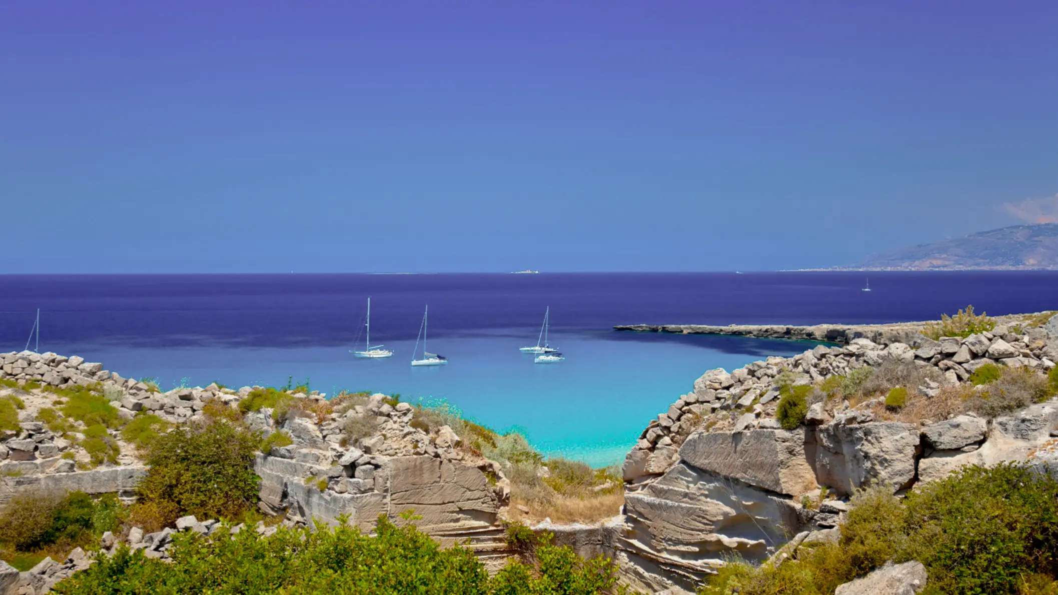 Picture of the coast of Favignana