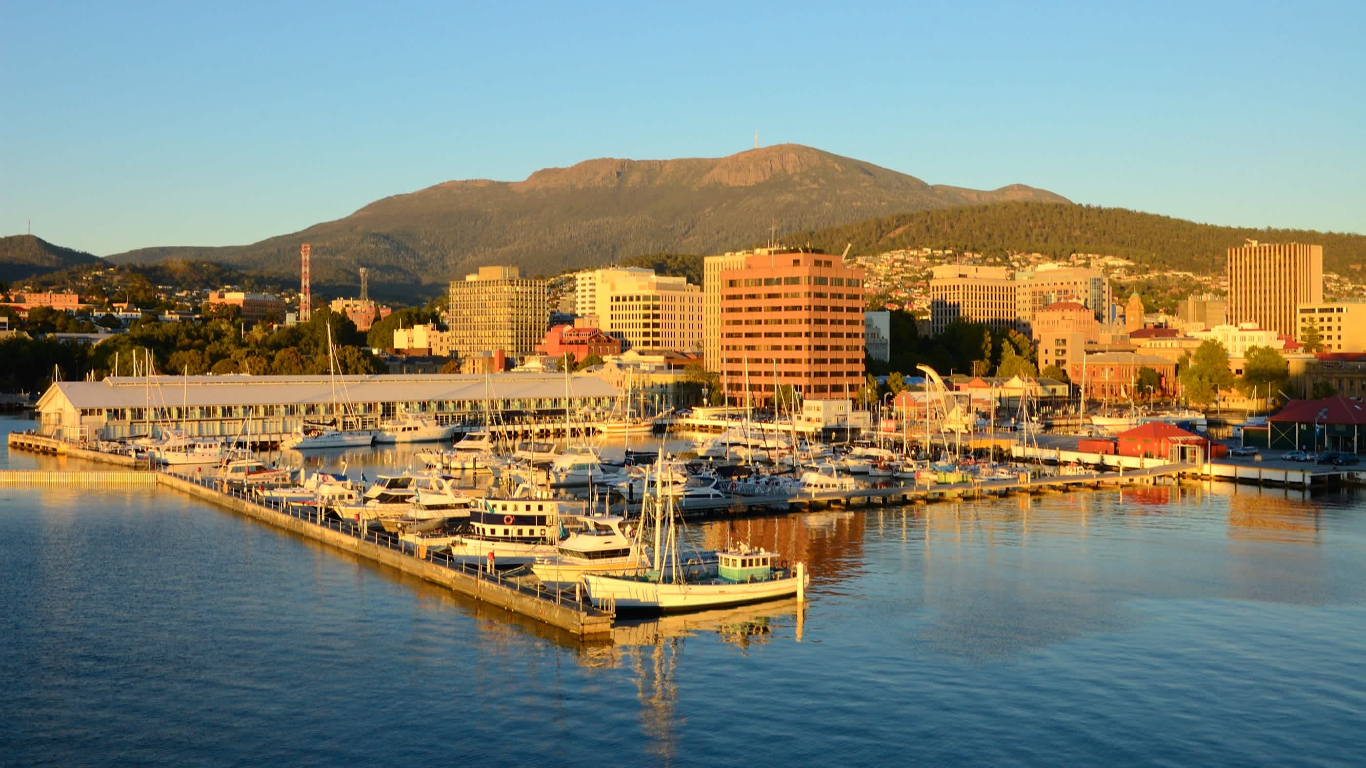 Aufnahme der Stadt Hobart, Tasmanien