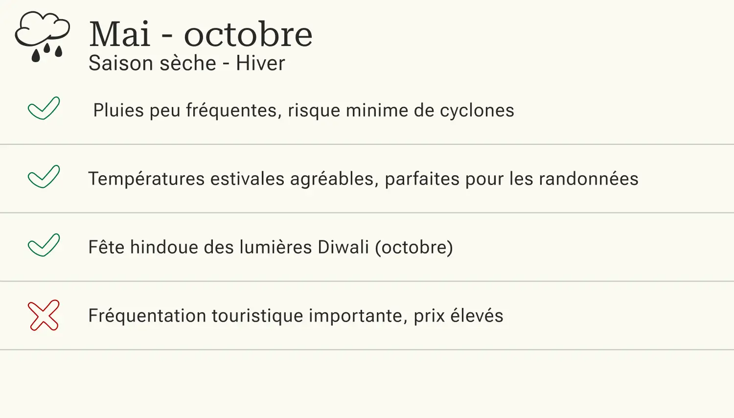 L'île Maurice pendant la saison sèche Avantages et inconvénients d'un voyage à l'île Maurice pendant la saison sèche.
