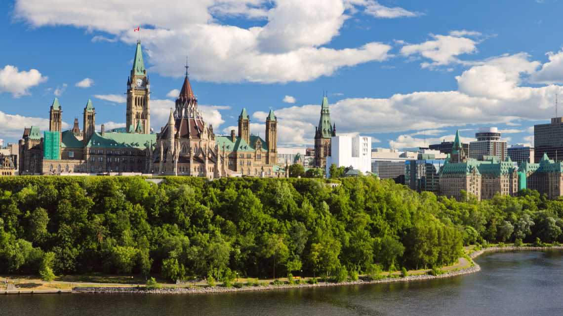 Colline du Parlement à Ottawa, Ontario, Canada