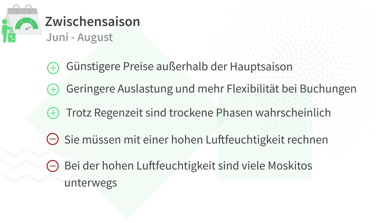 Vorteile und Nachteile von Reisen nach Langkawi in der Zwischensaison