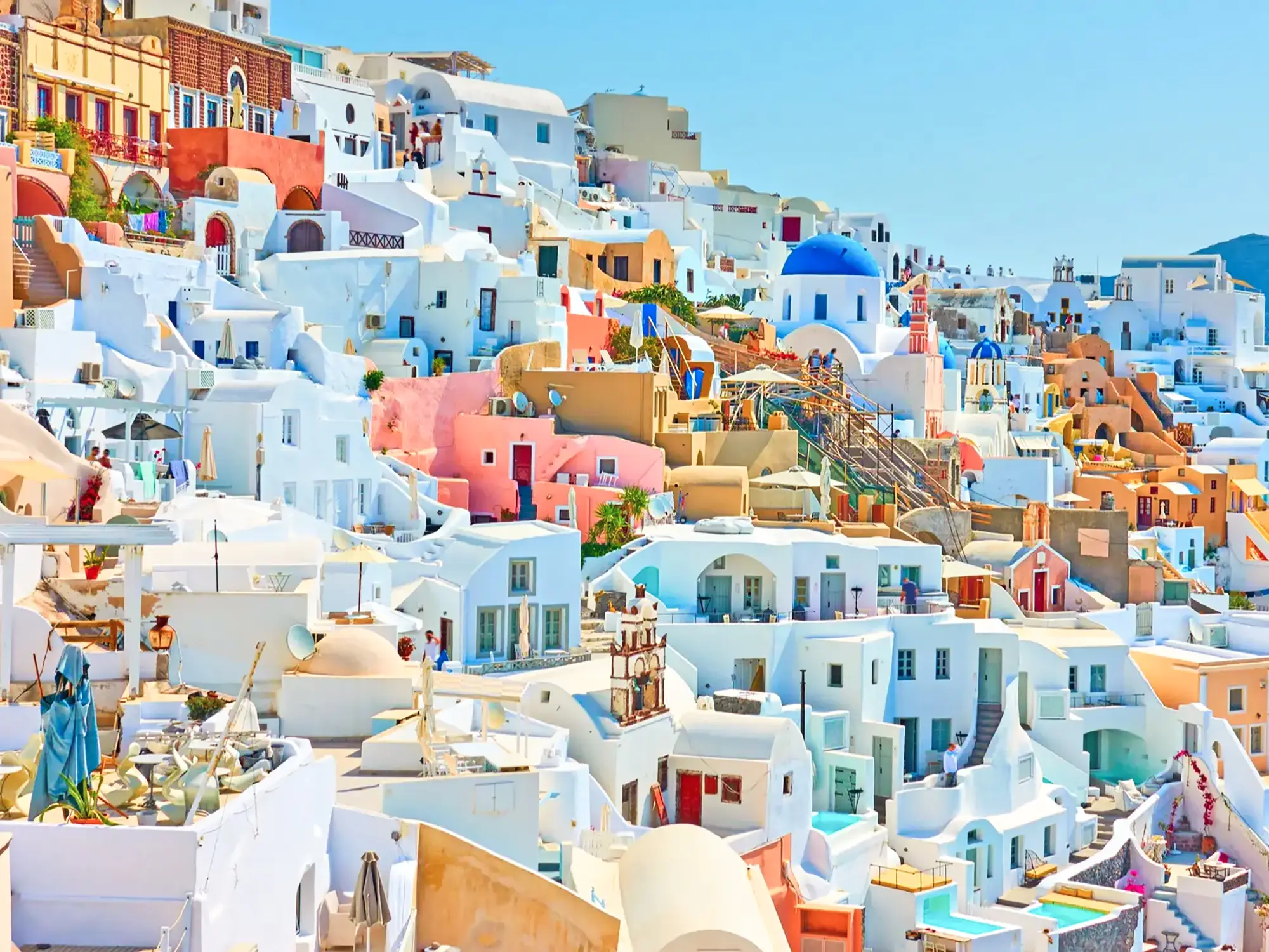 Griechenland, Kykladen, Santorini, Häuser