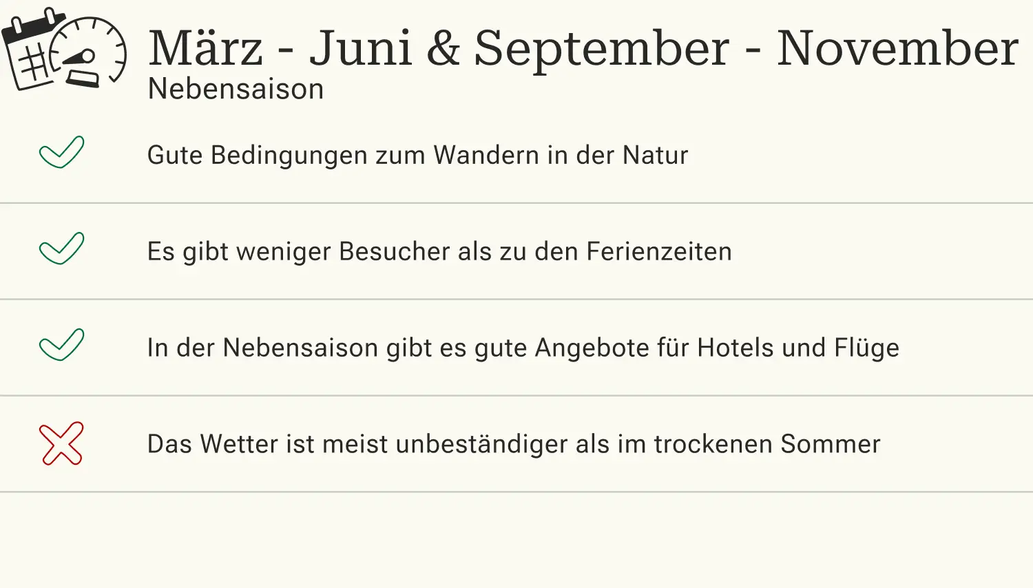 Vorteile und Nachteile von Reisen nach Gran Canaria in der Nebensaison