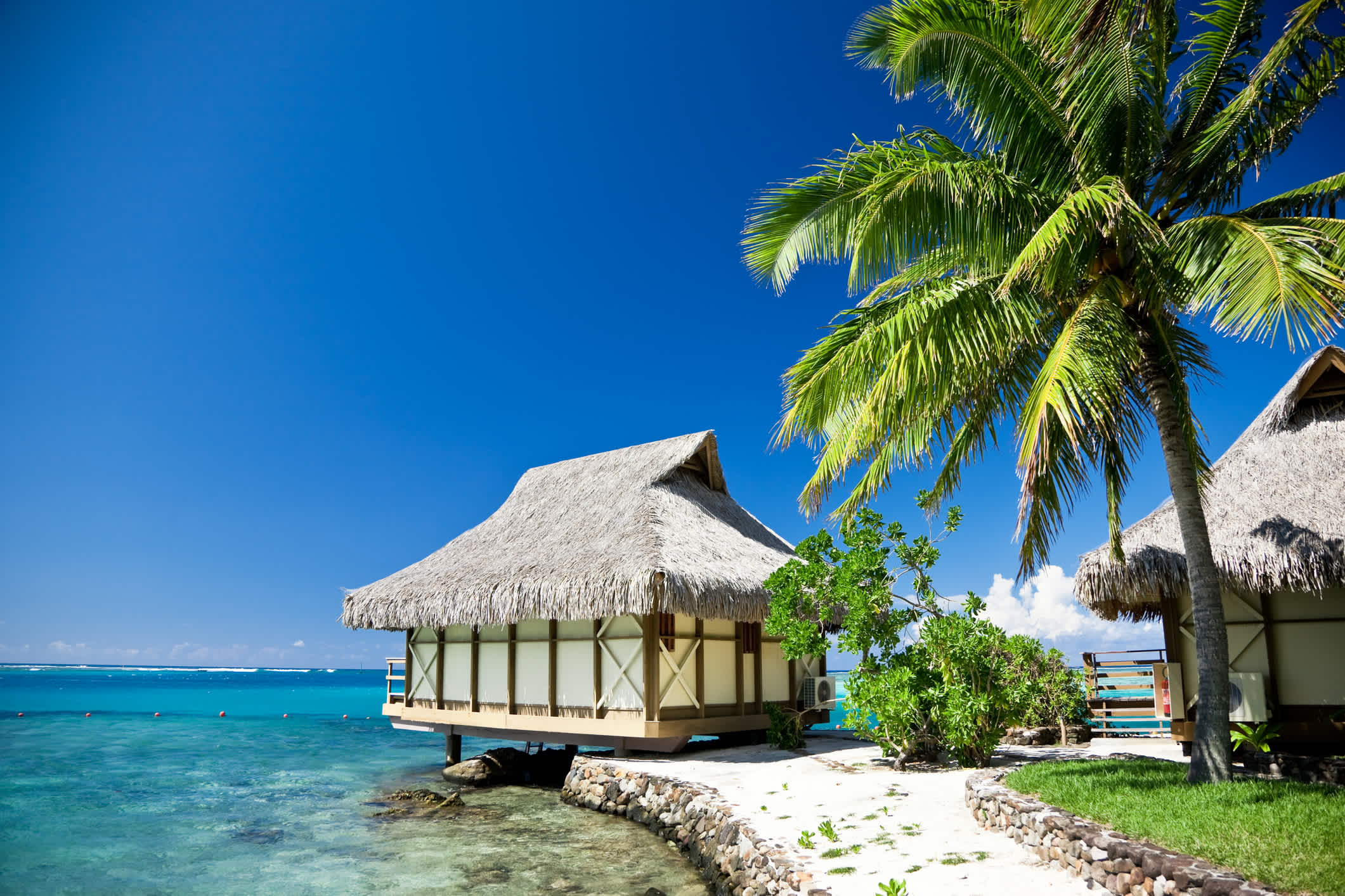 Hotel-Resort in Paradise Lagune auf Moorea,  Französisch-Polynesien