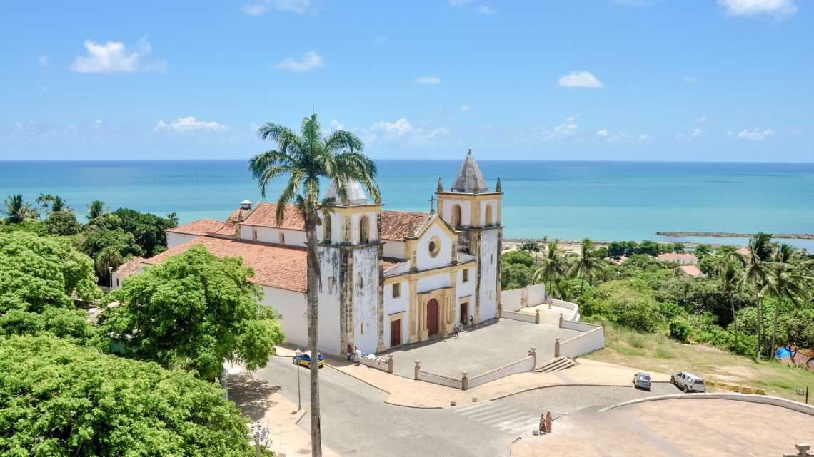 Vue de l'église du Dôme d'Olinda, Brésil