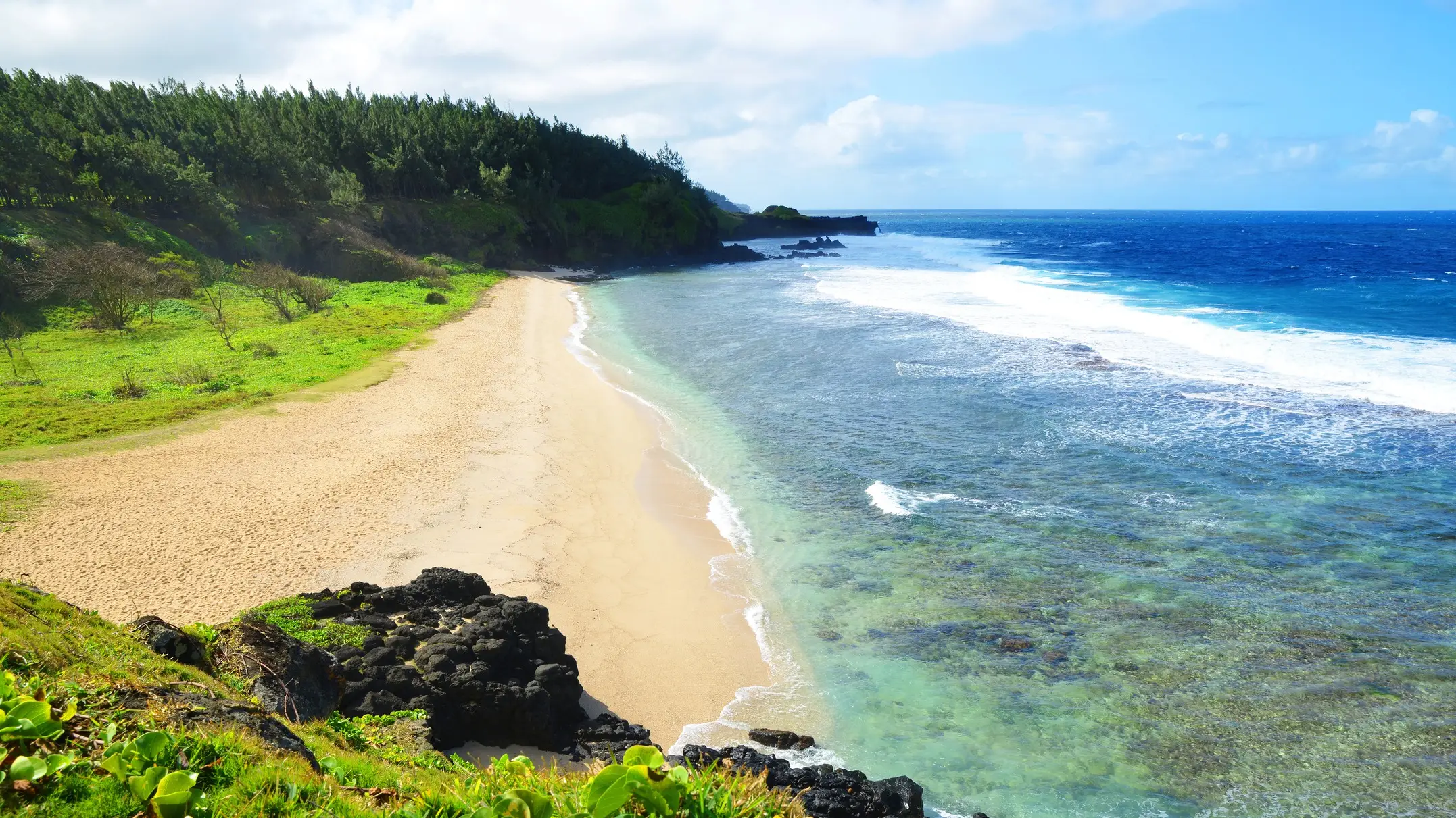 Gris Gris Strand, Insel Mauritius, Afrika Blick auf den Gris Gris Strand und den Indischen Ozean