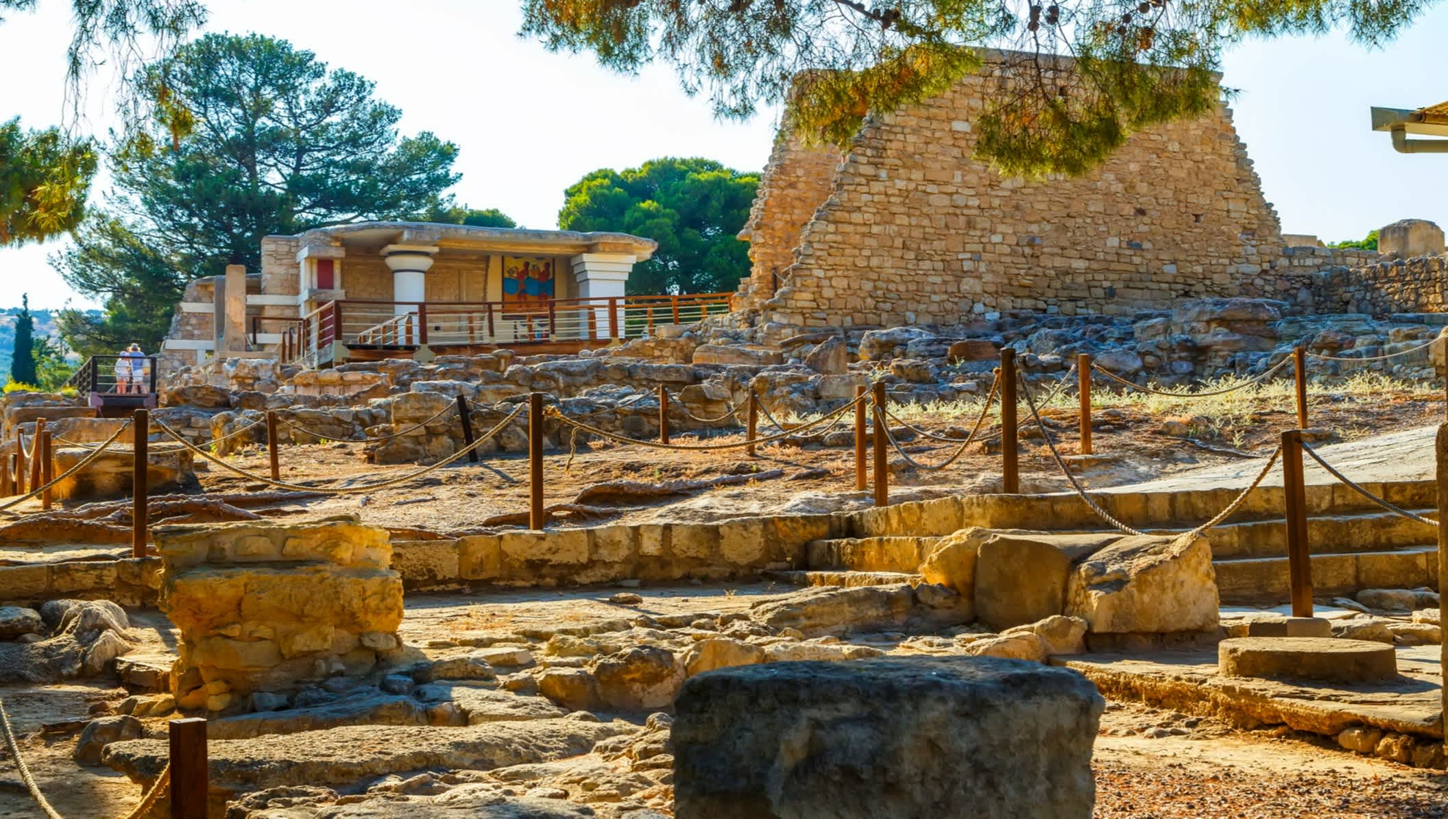 Antikes Museum auf der Insel Kreta in der Nähe Heraklion in Griechenland


