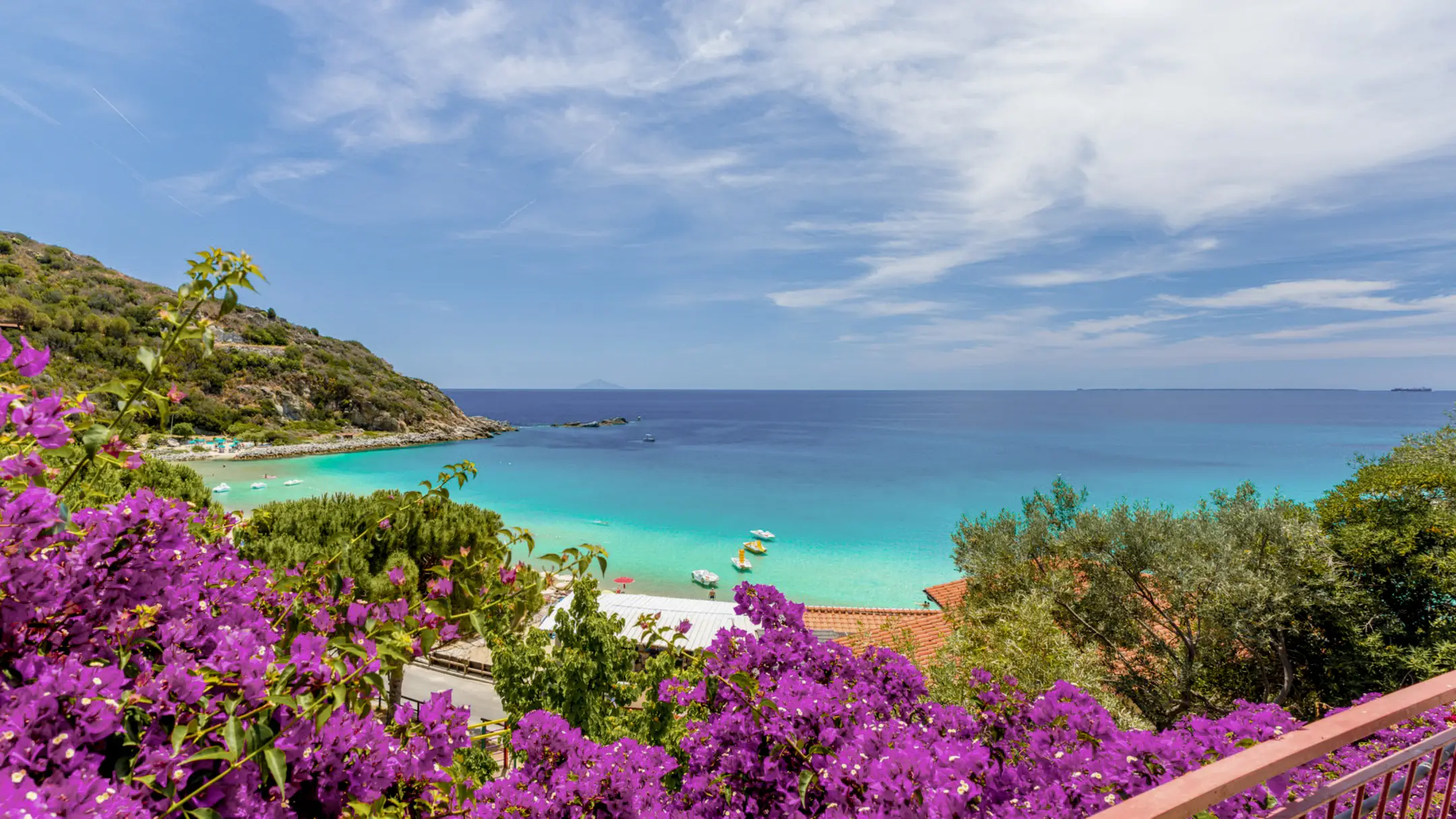 Landschaft mit Cavoli Strand Elba Island