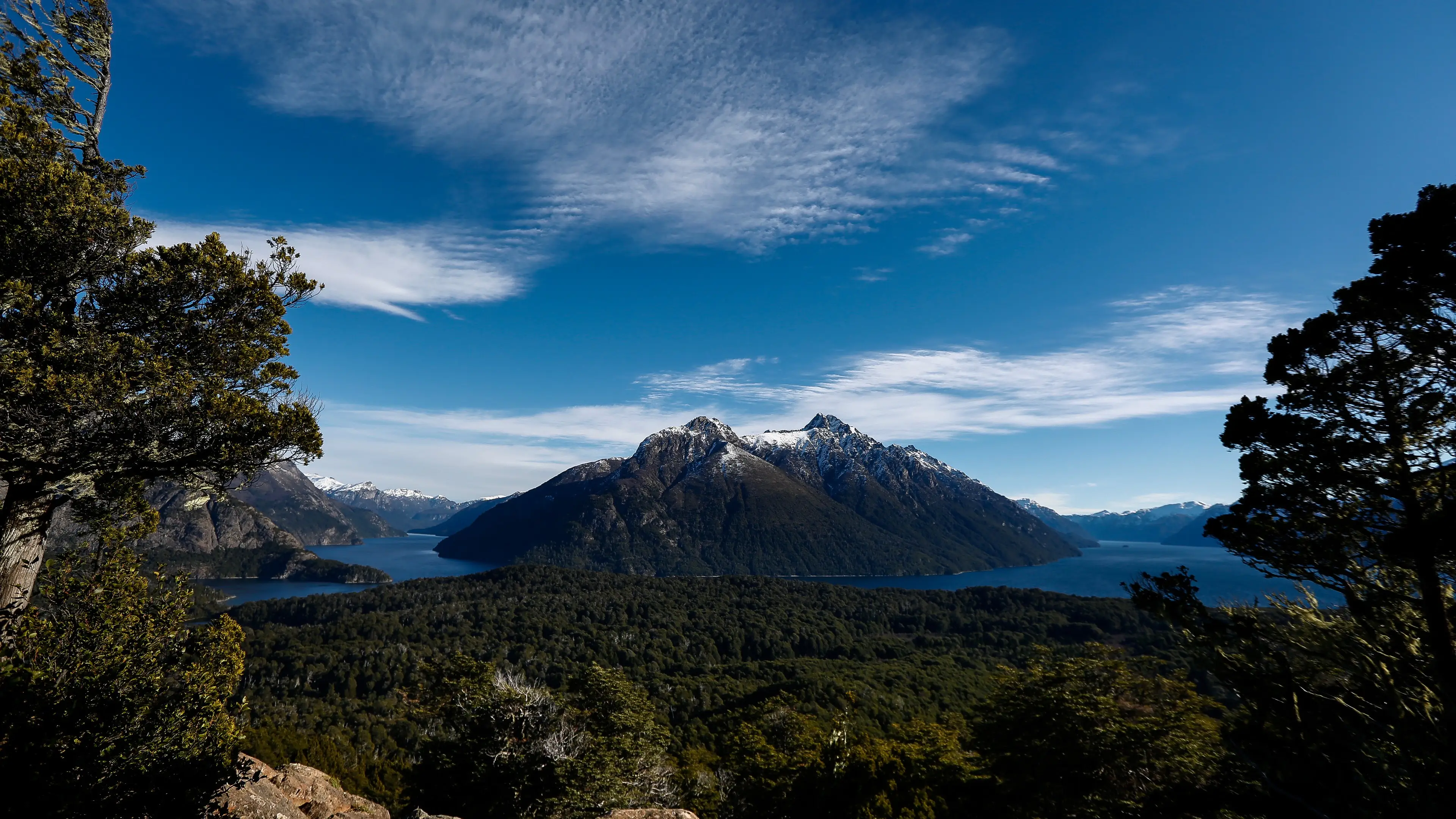 Cerro Llao Llao Panoramablick vom Hügel Llao Llao, Bariloche, Argentinien