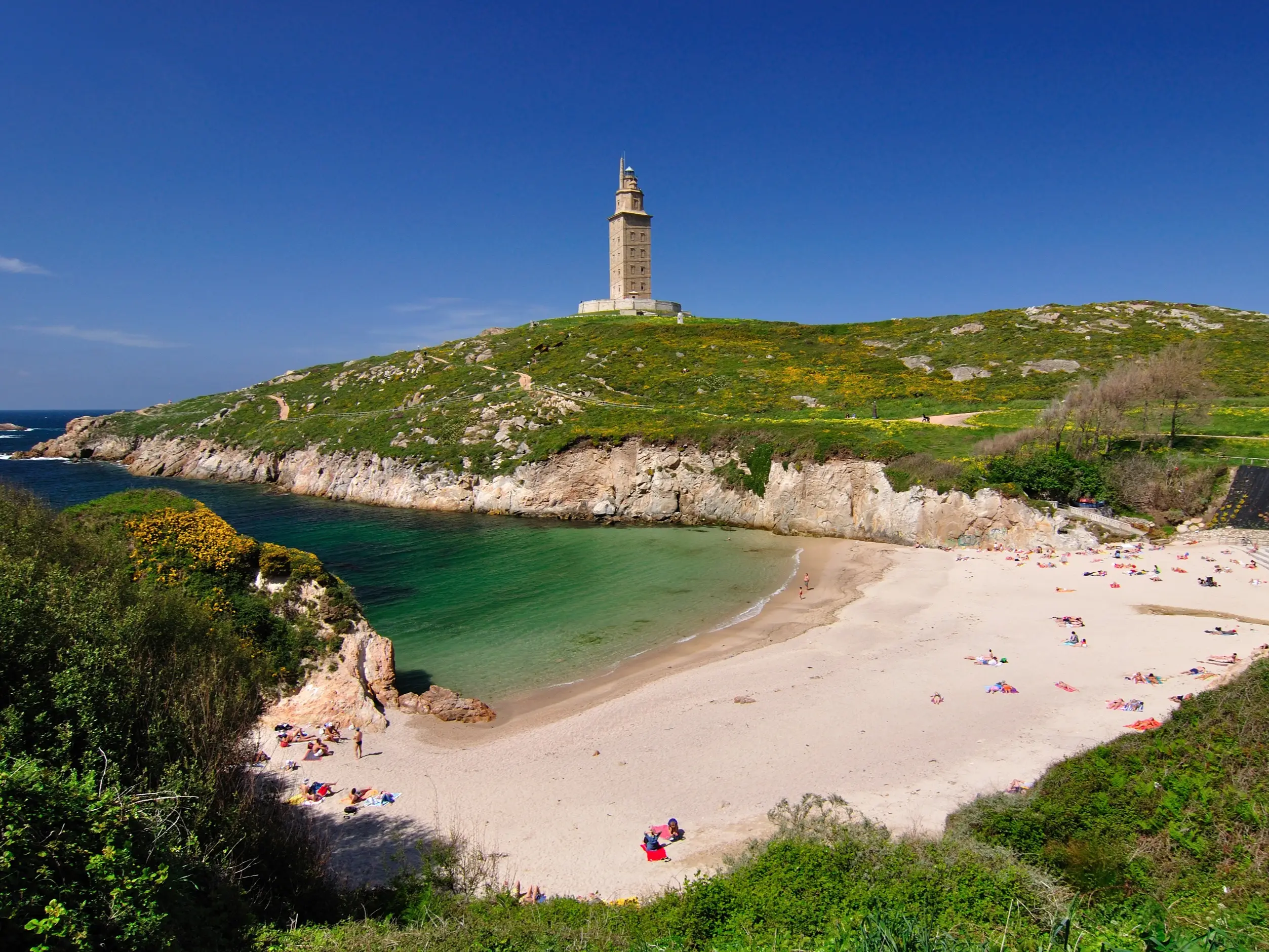 Spanien, Galicien, A Coruna, Herkulesturm