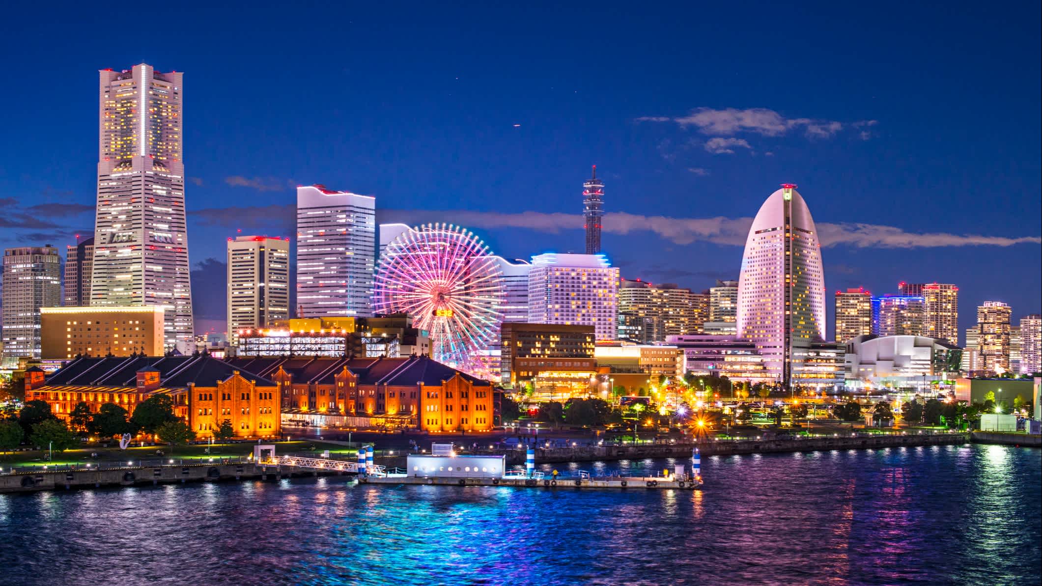  Vue aérienne du quartier Minato Mirai 21 de Yokohama, Japon