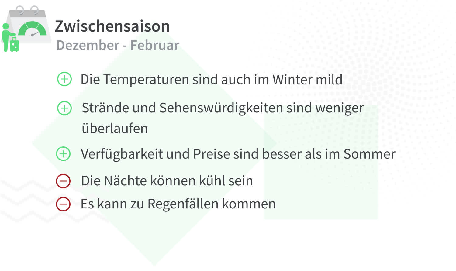 Vorteile und Nachteile von Reisen nach Kanaren in der Zwischensaison