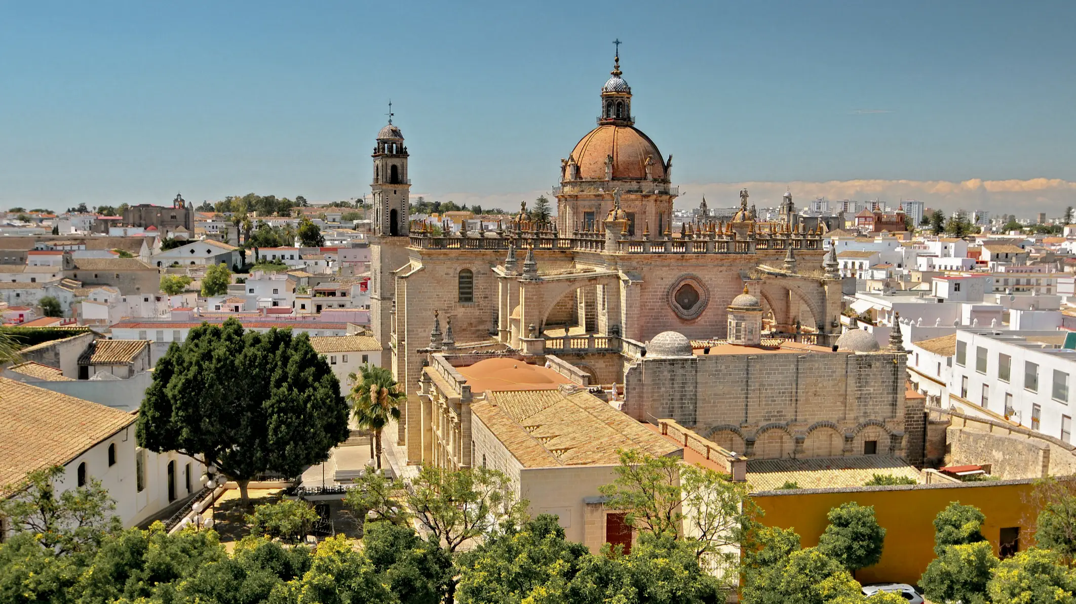 Spain, Andalucia, Jerez de la Frontera The Cathedral in Jerez de la Frontera, Cadiz Province, Andalucia, Spain.