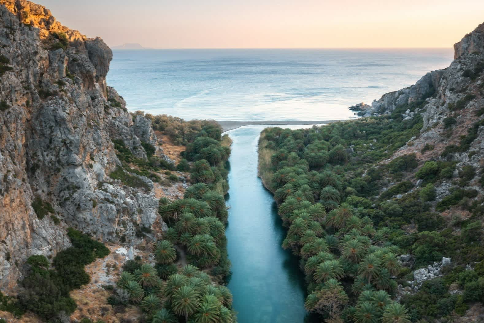Un canyon en Crète