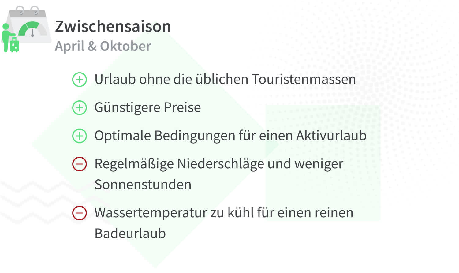 Vorteile und Nachteile von Reisen nach Sardinien in der Zwischensaison