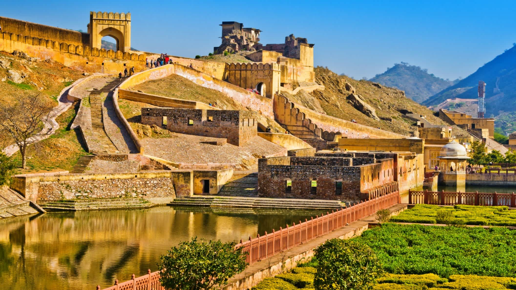 Blick auf der Amber Fort in Jaipur, Indien
