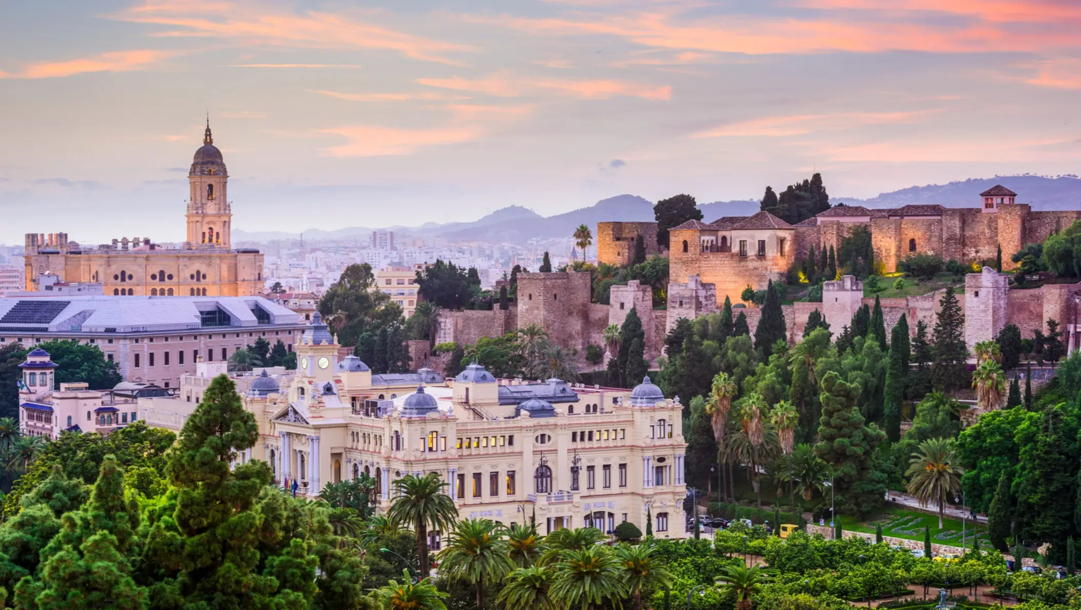 Spanien, Andalusien, Málaga Blick auf den Stadt Málaga in Andalusien, Spanien