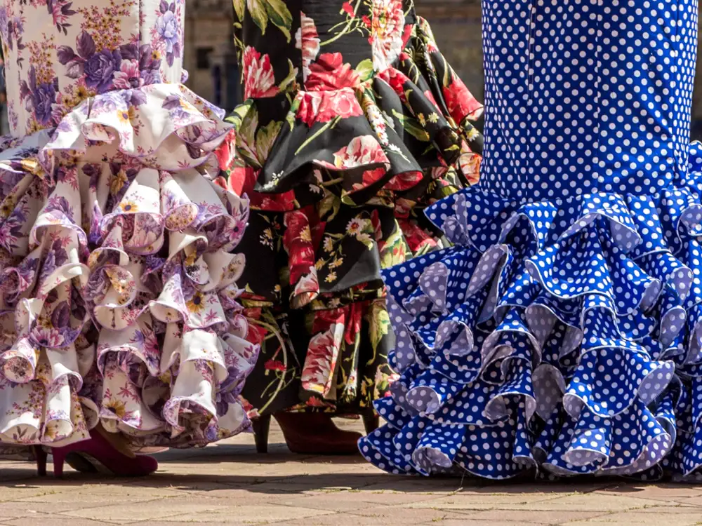 Spanien, Sevilla, Flamenco-Kleider