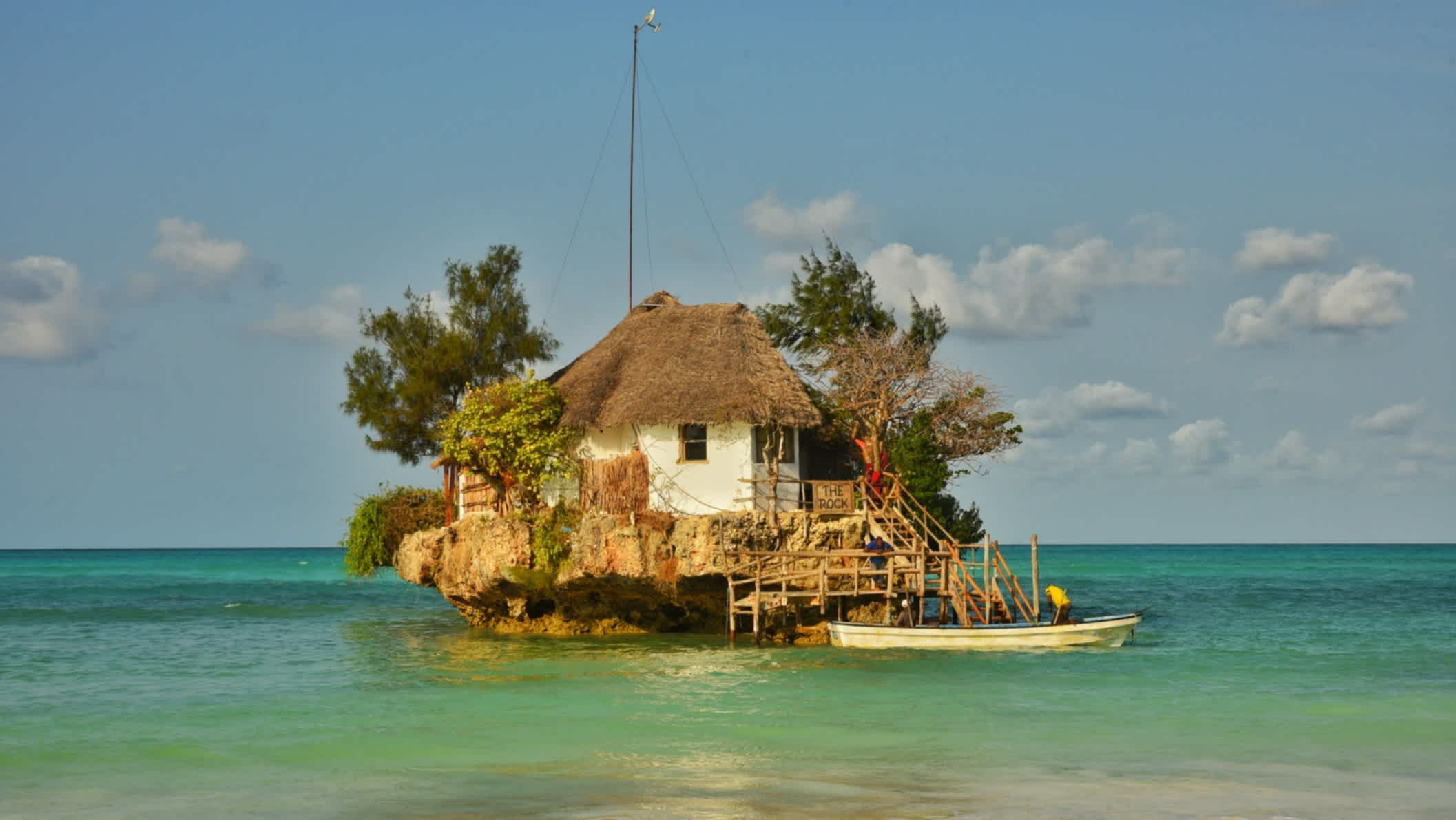 Restaurant The Rock sur l'île de Zanzibar, Tanzanie