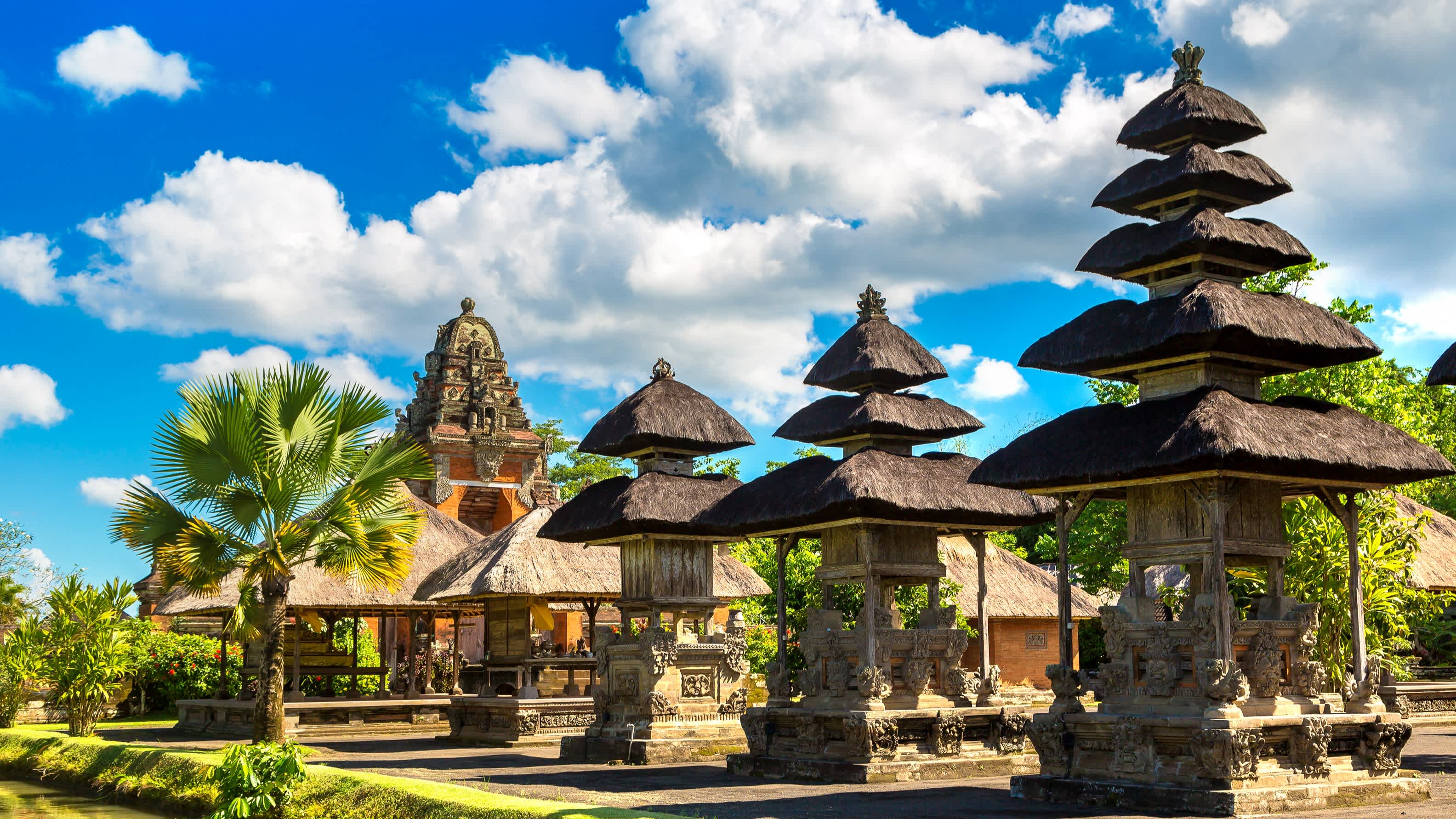 Blick auf den Taman Ayun Tempel auf Bali, Indonesien. 