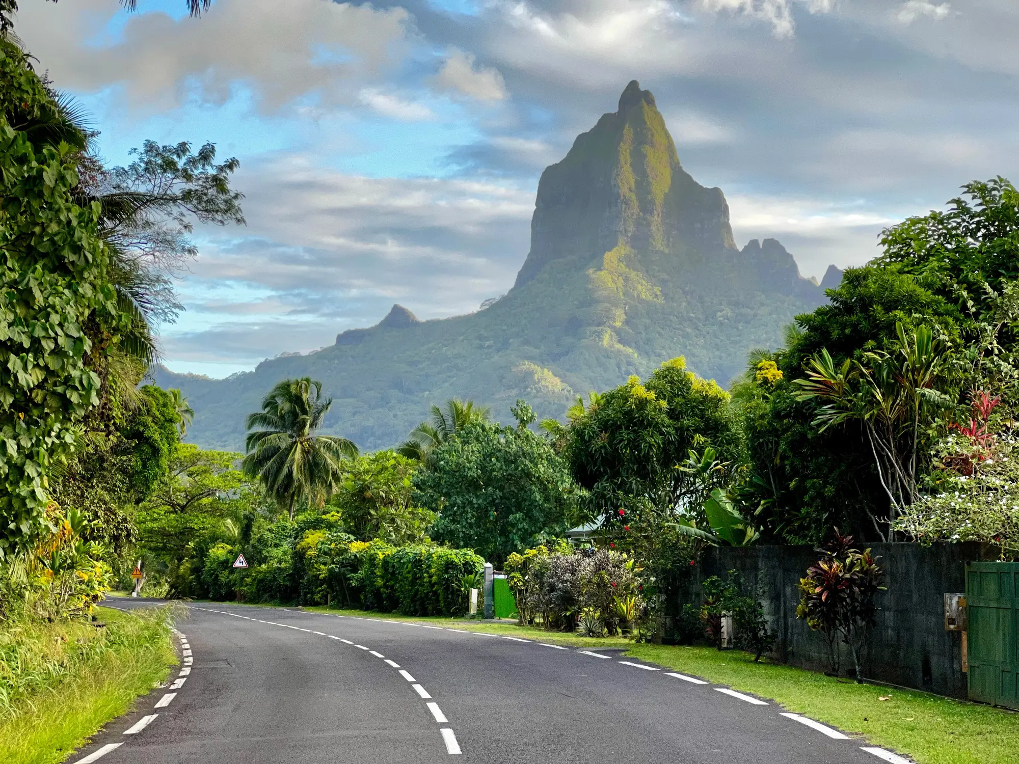 Route avec vue sur un beau paysage