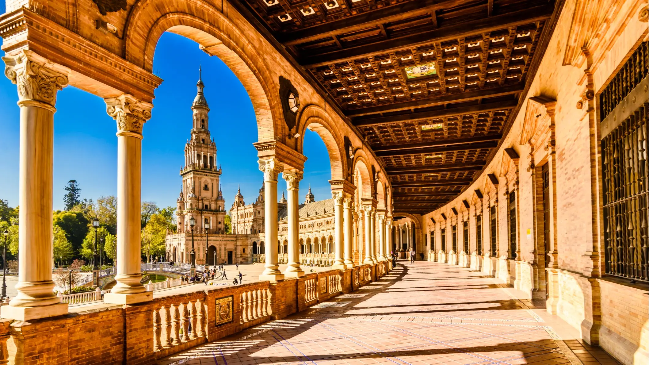 Spanien, Andalusien, Sevilla Plaza de España in Sevilla, Andalusien, Spanien