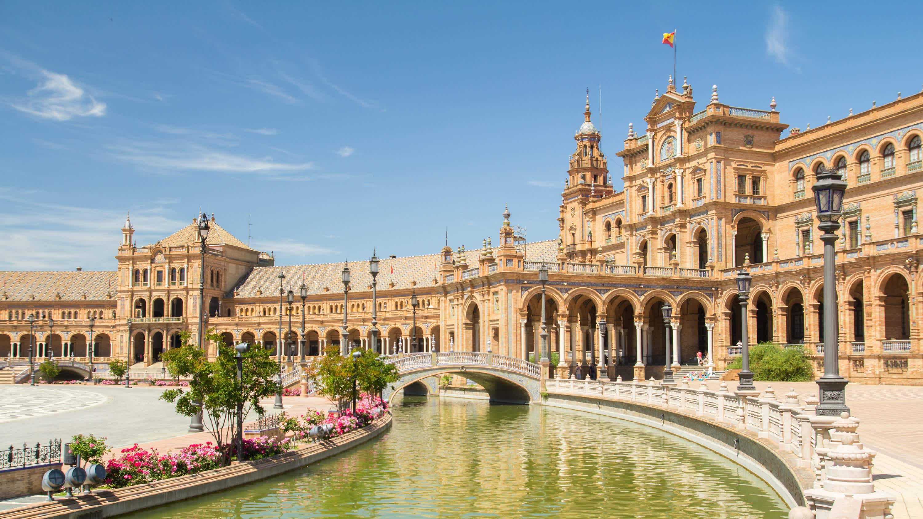 Plaza de Espana en Séville, Espagne

