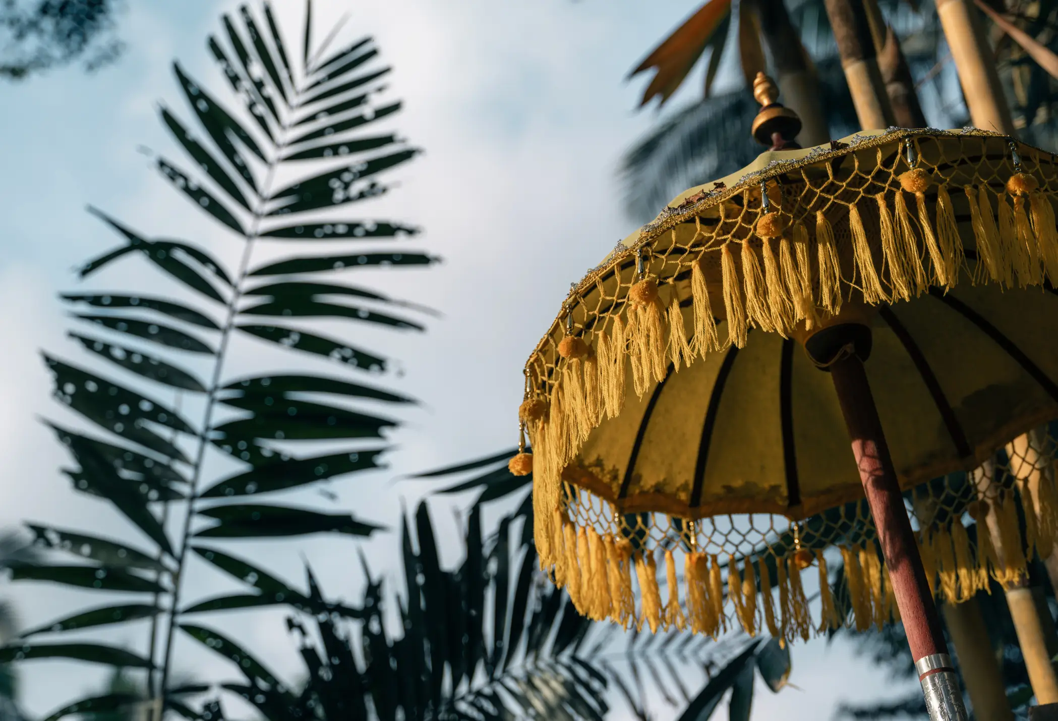 Traditionelle Dekorationen, Nyepi, Bali Traditionelle Dekorationen an balinesischen Festen wie Nyatur, Galungan (Neujahr) und Kuningan