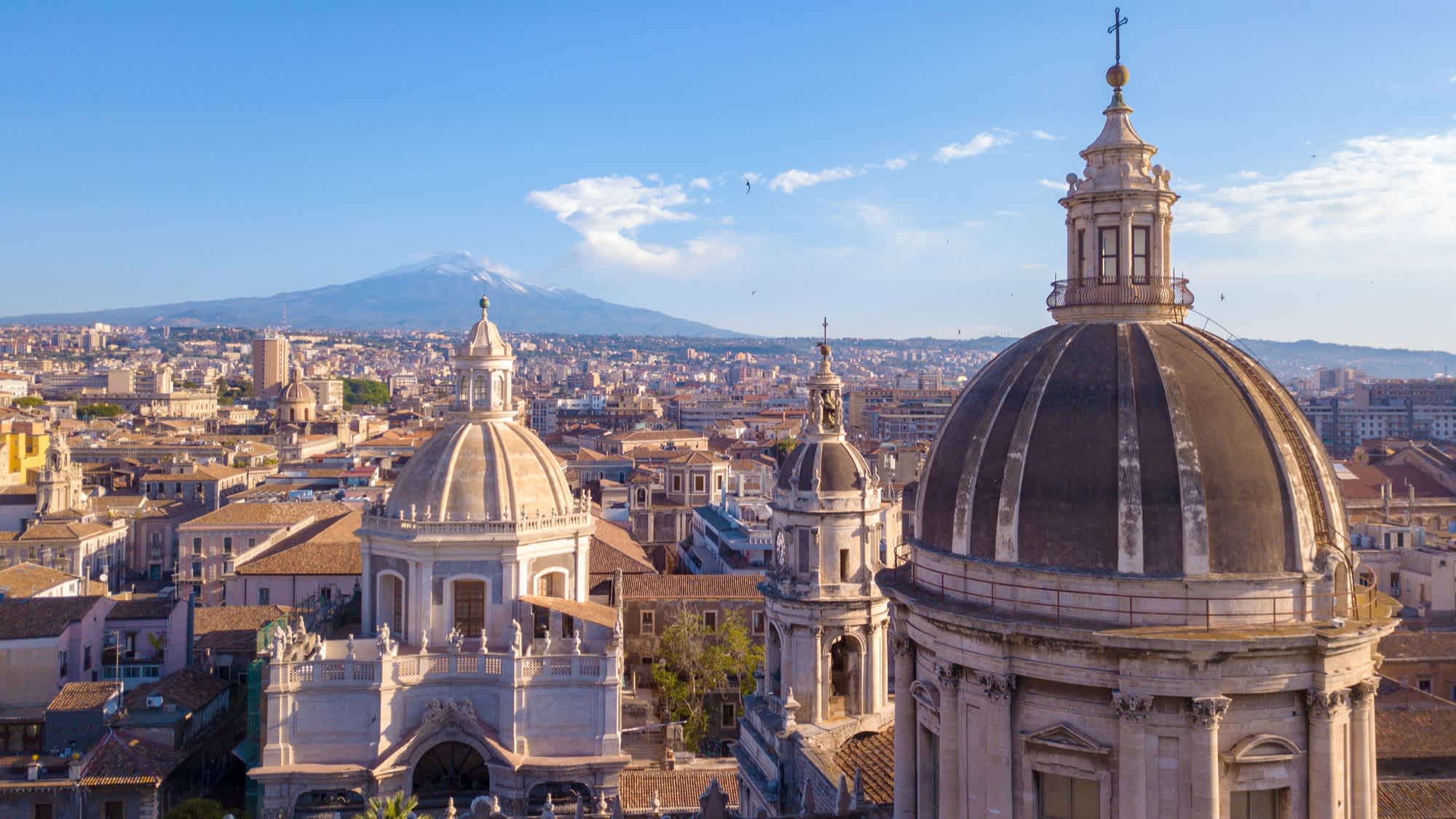 Aufnahme der Dächer von Catania