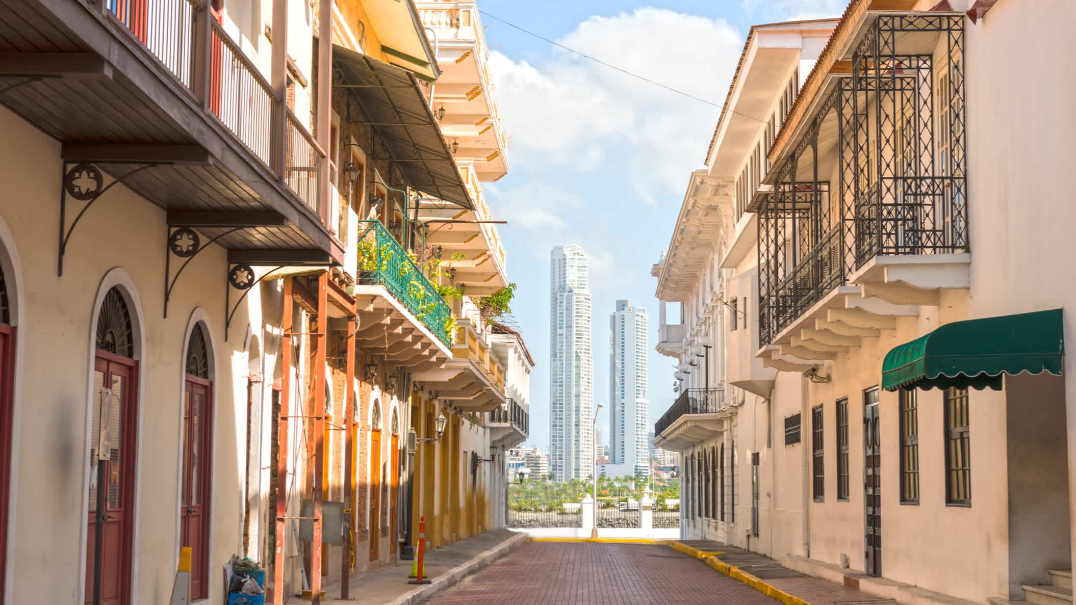 Casco Viejo Straße in einem alten Teil von Panama-Stadt