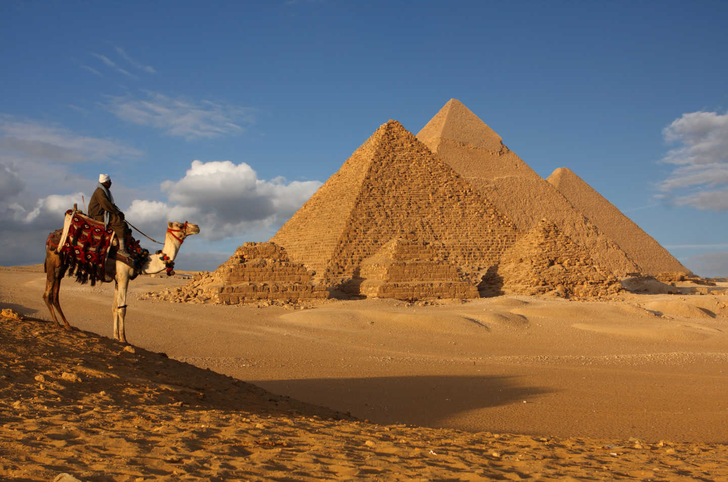 vue sur les pyramides d'Egypte