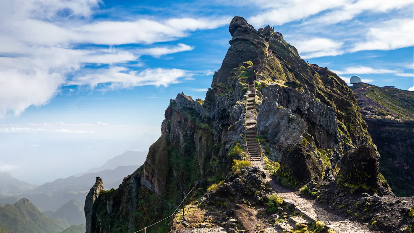 Pico do Arieiro, Insel Madeira, Portugal Schöne Aussicht auf den Pico do Arieiro auf der Insel Madeira, Portugal