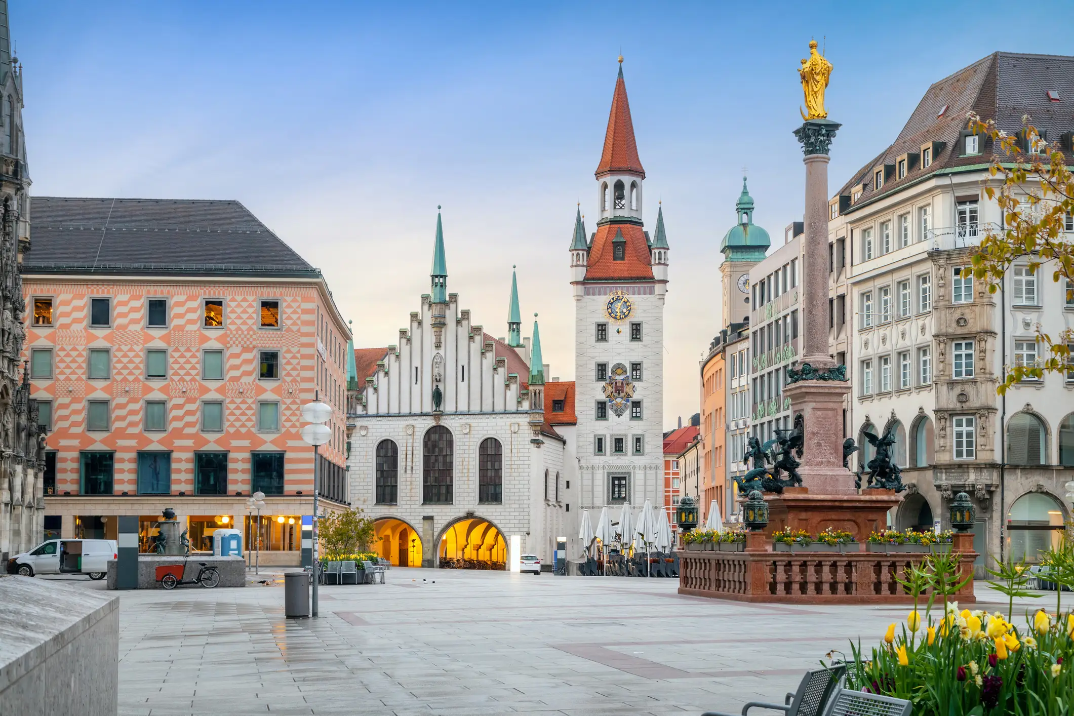 Munich, Germany, Marienplatz, Famous Place, City