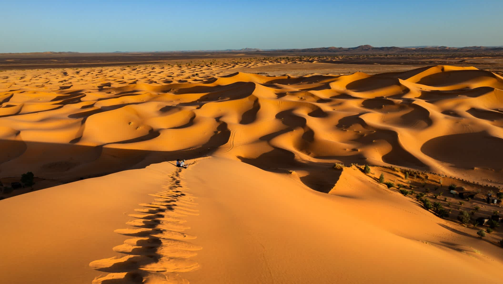 Most beautiful tourist attractions in Morocco Sand dunes in the desert