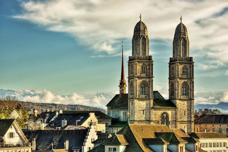 Grossmunster Cathedral, Zurich, Cathedral, Church, Switzerland Grossmunster Cathedral, Zurich, Cathedral, Church, Switzerland