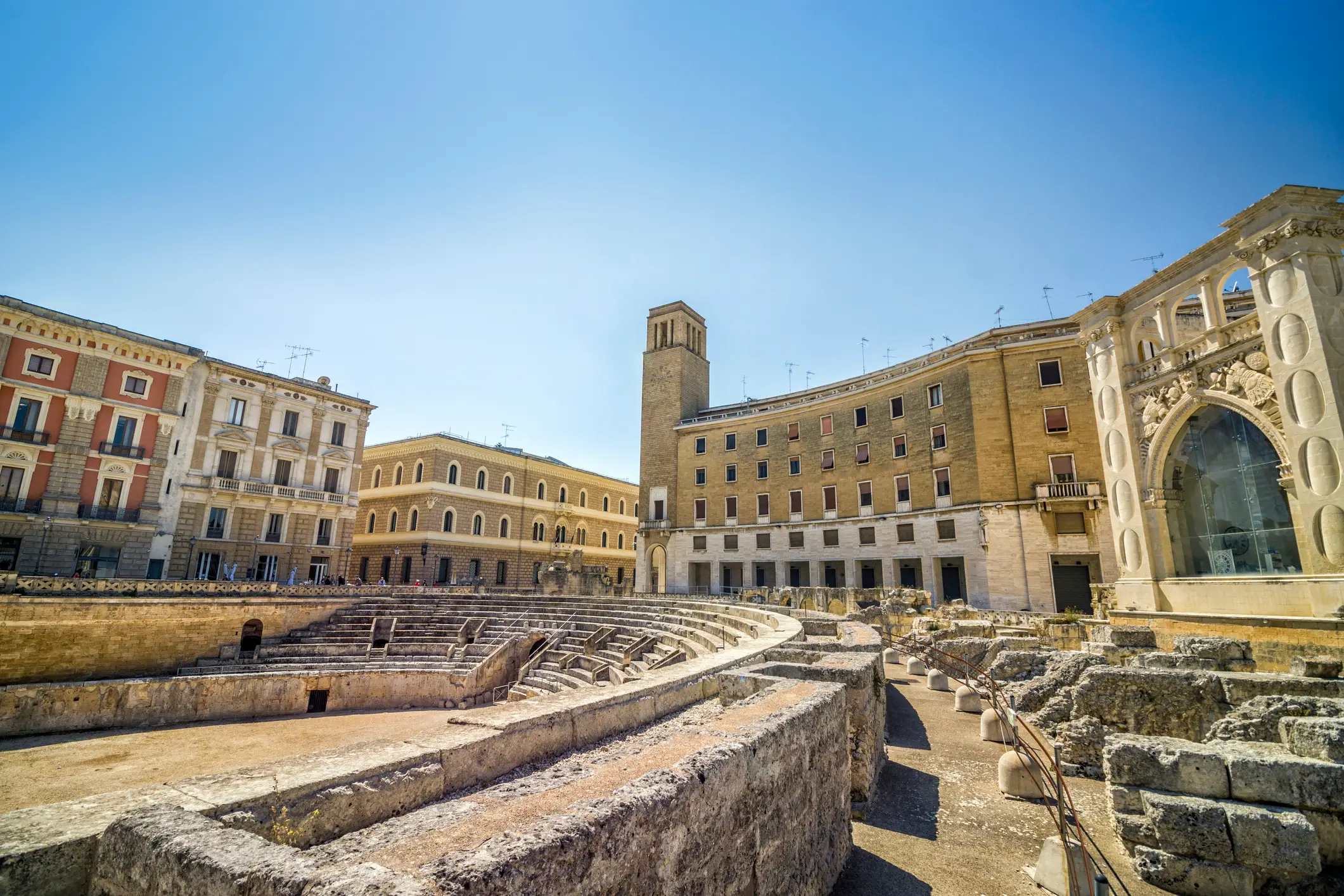 Barockstadt Lecce, Apulien, Italien Aufnahme eines Platzes in der Barockstadt Lecce