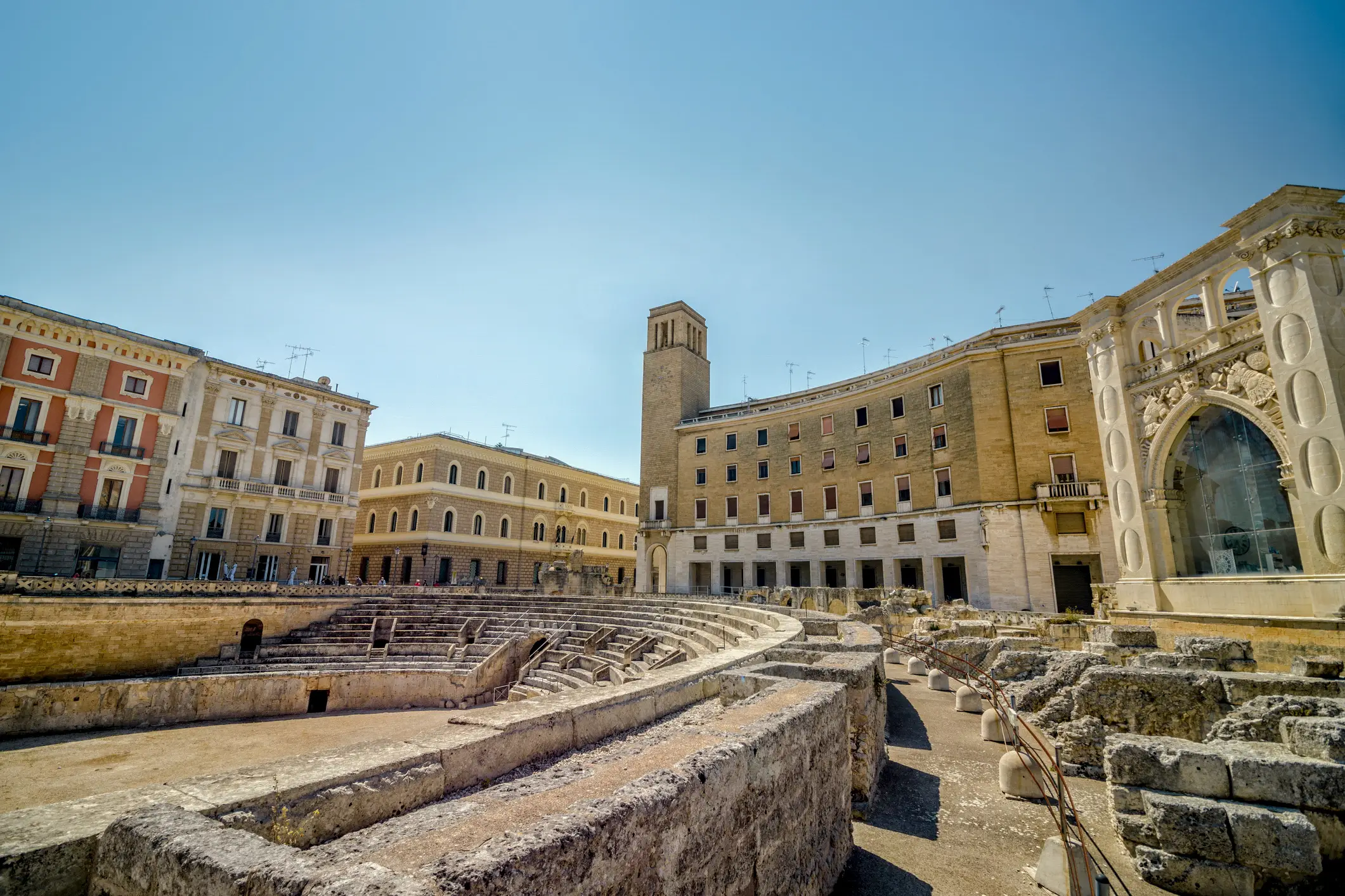 Barockstadt Lecce, Apulien, Italien Aufnahme eines Platzes in der Barockstadt Lecce