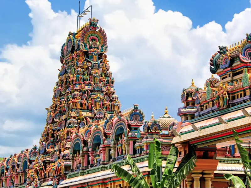 Malaisie, Kuala Lumpur, Little India Temple coloré à Little India. Kuala Lumpur, Malaisie