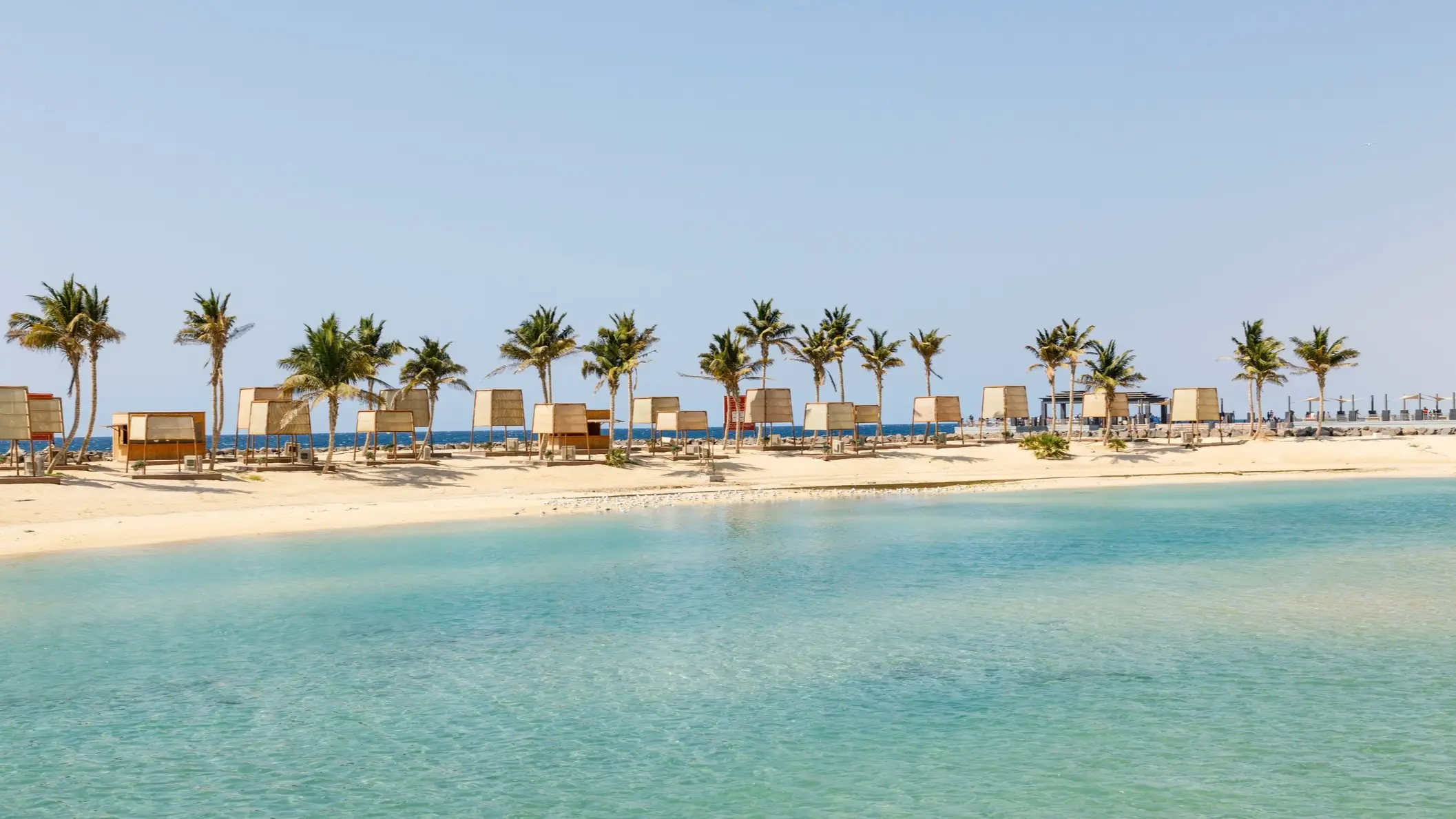Saudi Arabia, Dschidda, Silver Sand Beach Strand an der Corniche in Dschidda, Saudi-Arabien