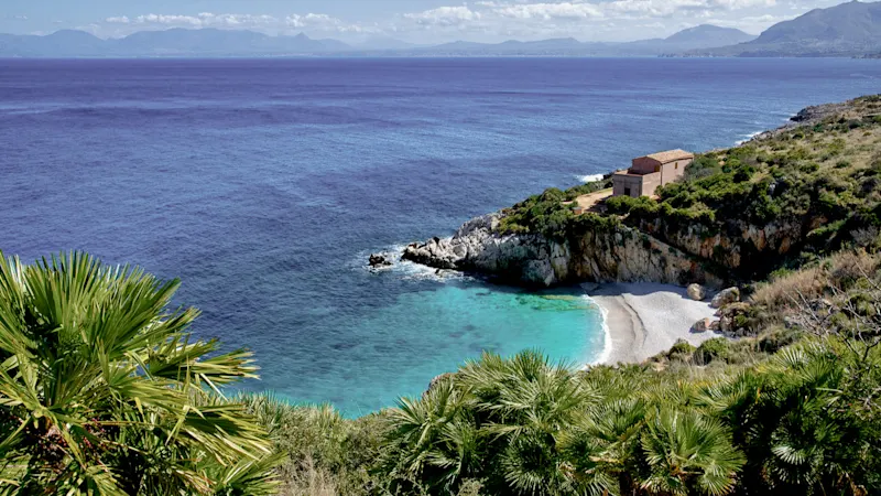 Zingaro Naturschutzgebiet (Das Naturschutzgebiet des Zingaro, Riserva naturale dello zingaro) Meer Sommer beste Aussicht