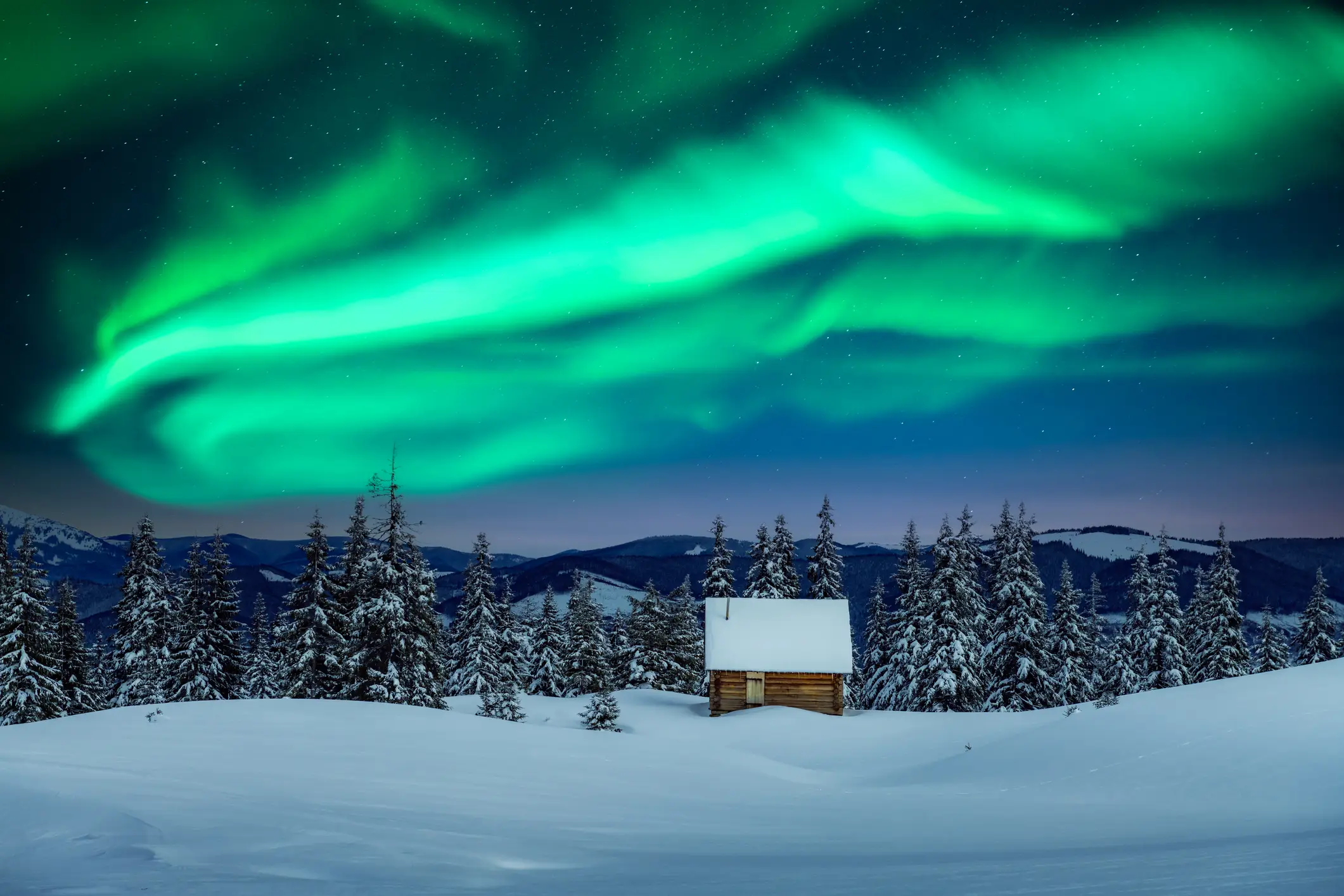 Schwedisch-Lappland, Nordlicht, Winter, Weihnachten, Landschaft Schwedisch-Lappland, Nordlicht, Winter, Weihnachten, Landschaft
