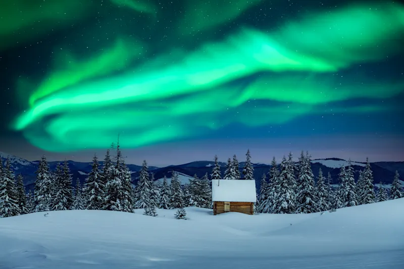 Schwedisch-Lappland, Nordlicht, Winter, Weihnachten, Landschaft Schwedisch-Lappland, Nordlicht, Winter, Weihnachten, Landschaft