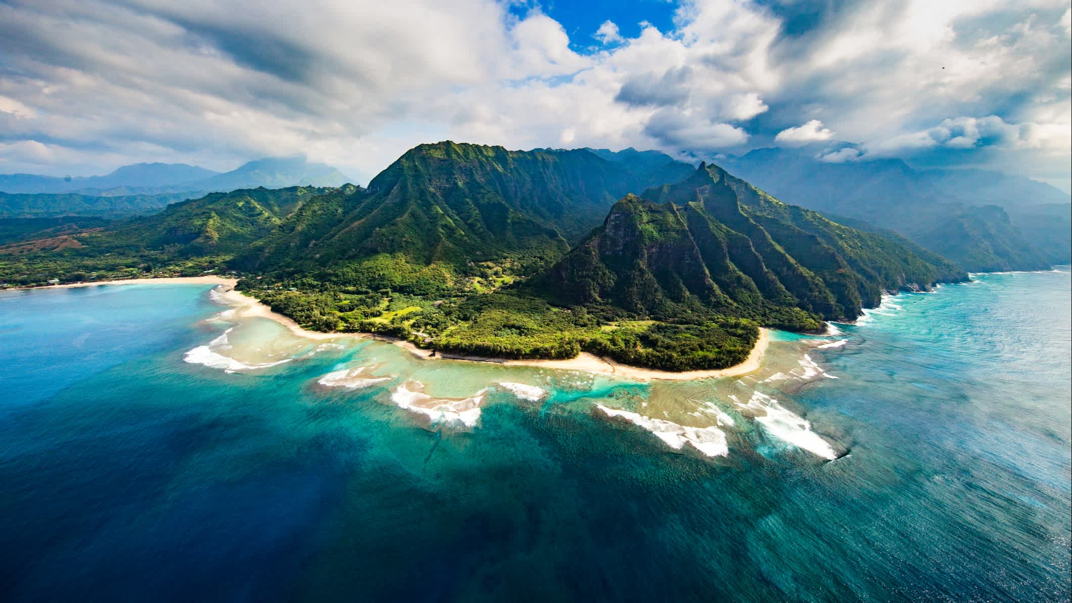 Côte Na Pali sur l'île de Kauai à Hawaï