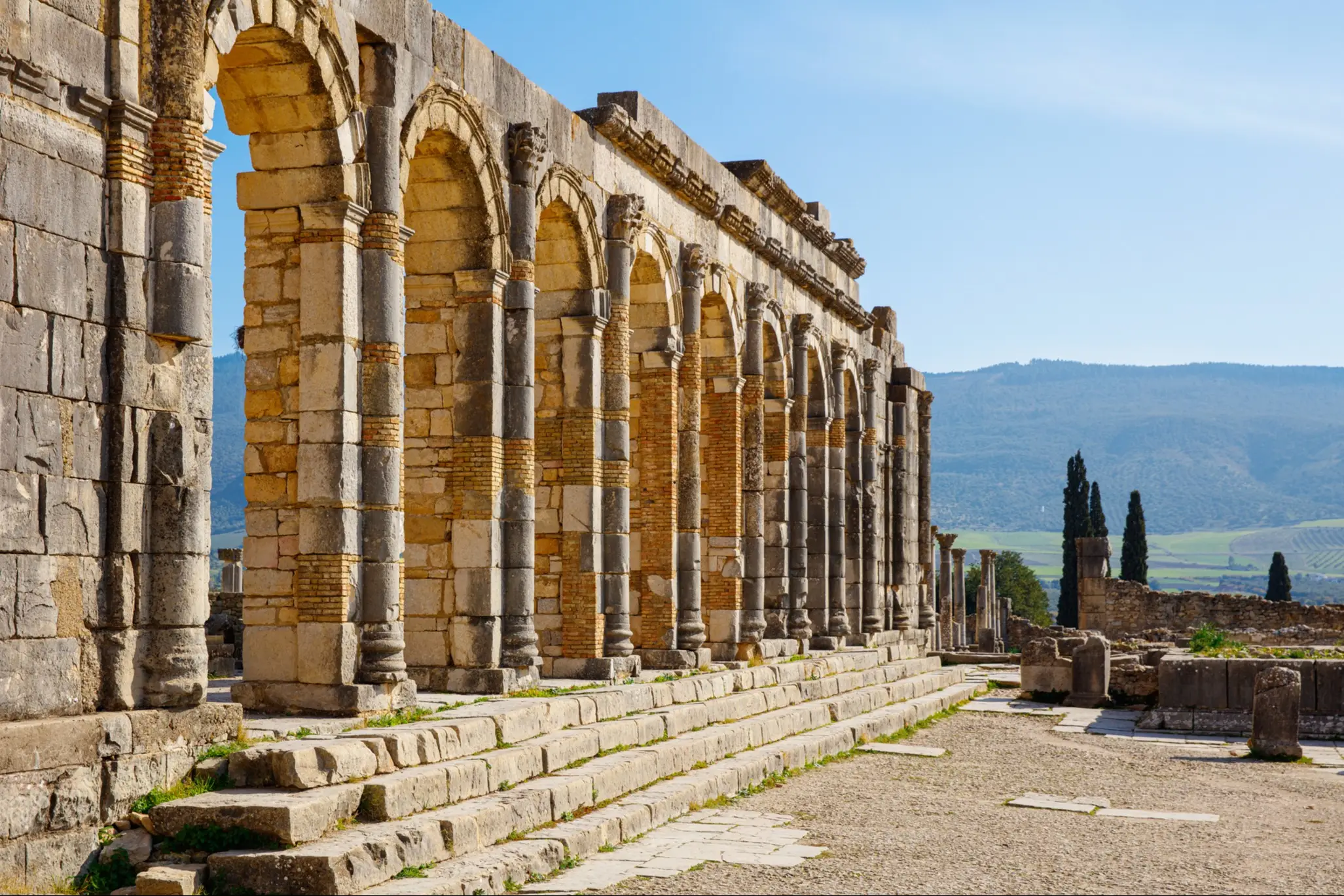 Ruine von Volubilis, Marokko.