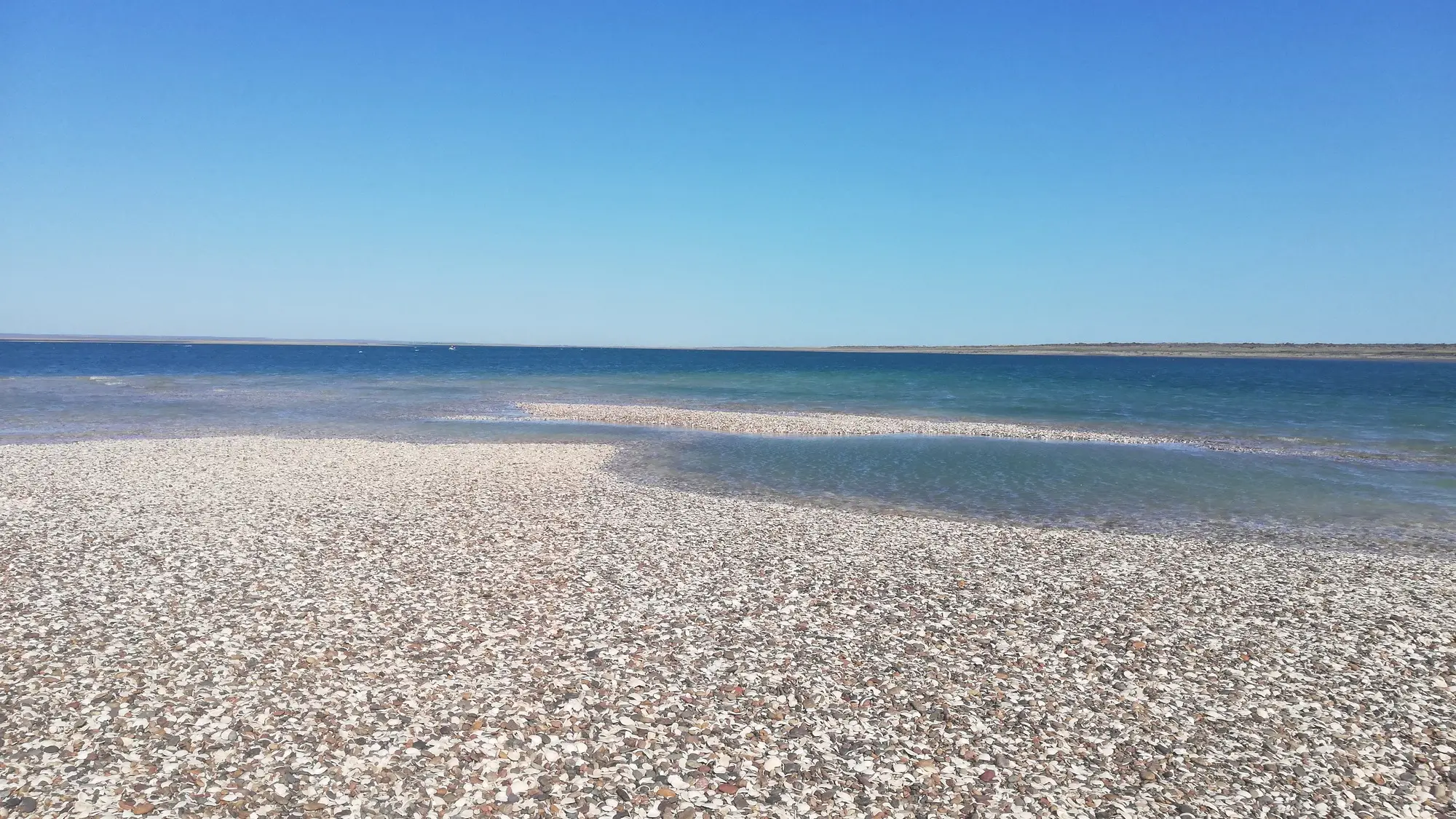 Las Grutas, Rio Negro, Argentinien Einer der schönsten Strände Argentiniens Las Grutas