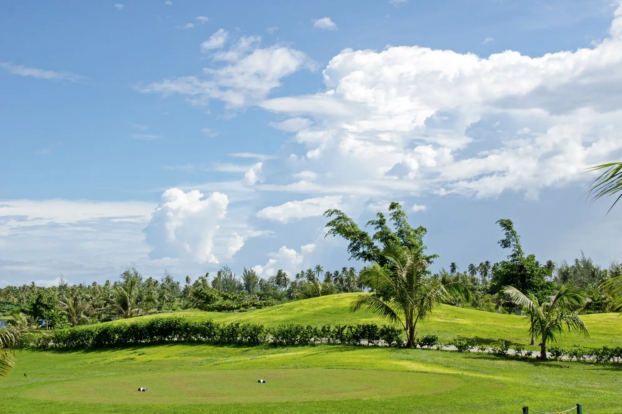 Terrain de golf à Moorea