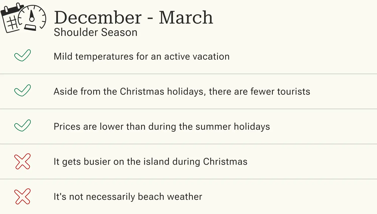 Advantages and disadvantages of traveling to Lanzarote in the low season