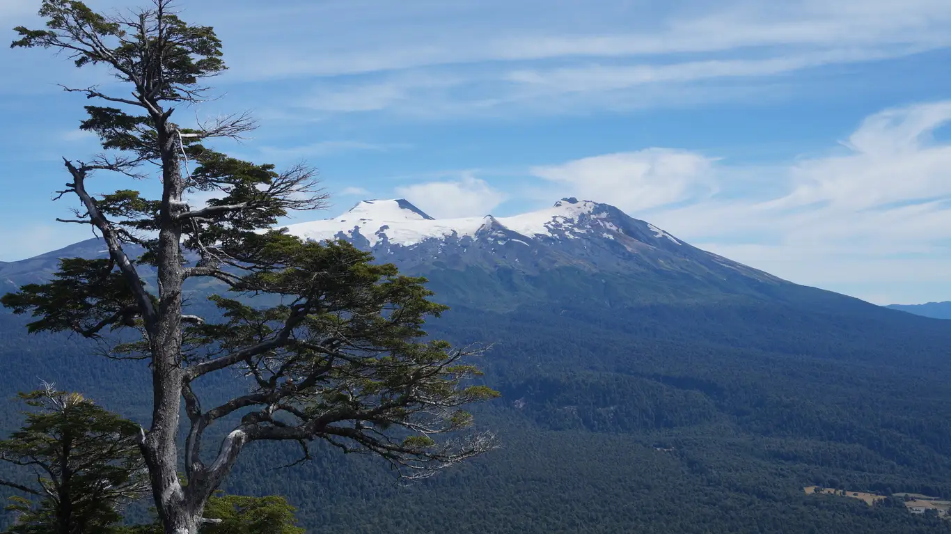 Vue depuis le belvédère du téléphérique Huilo Huilo